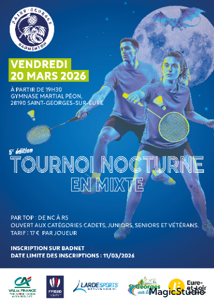 Tournoi Nocturne MIXTE 5 édition du SGBAD28